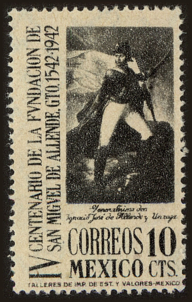 Front view of Mexico 783 collectors stamp