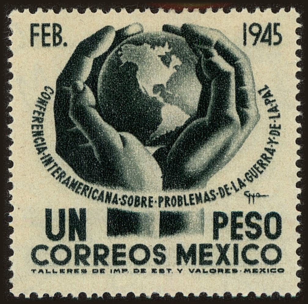 Front view of Mexico 793 collectors stamp