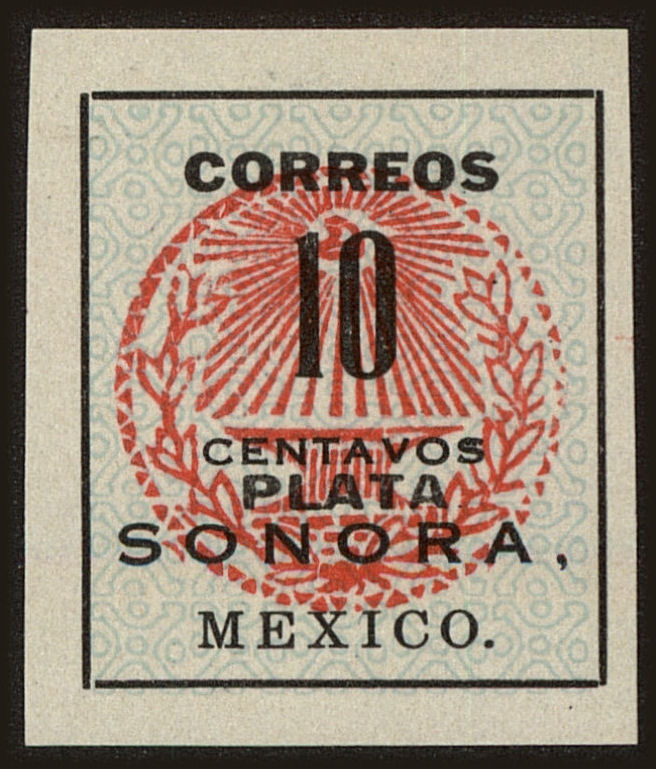 Front view of Mexico 411 collectors stamp
