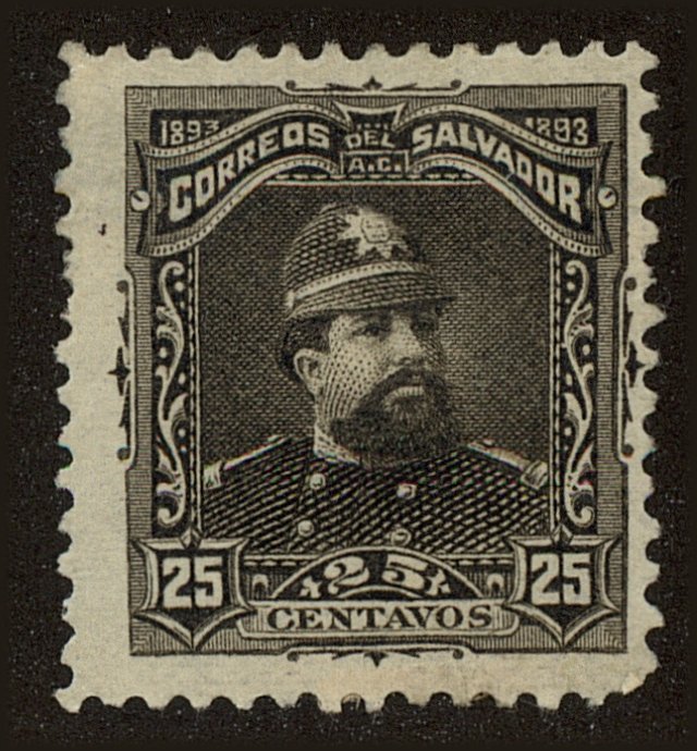 Front view of Salvador, El 83 collectors stamp