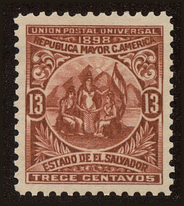 Front view of Salvador, El 183 collectors stamp