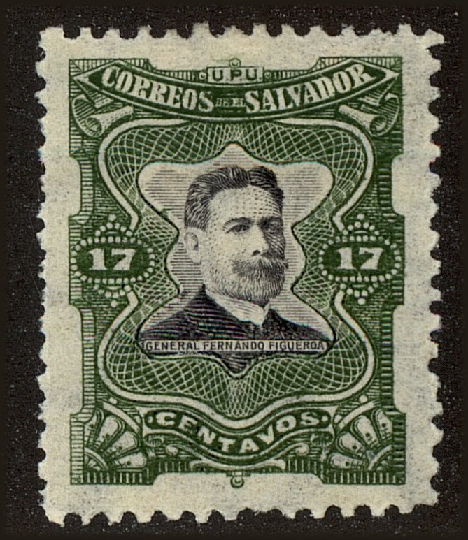 Front view of Salvador, El 386 collectors stamp