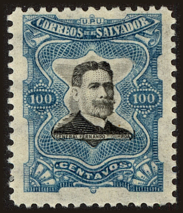 Front view of Salvador, El 390 collectors stamp