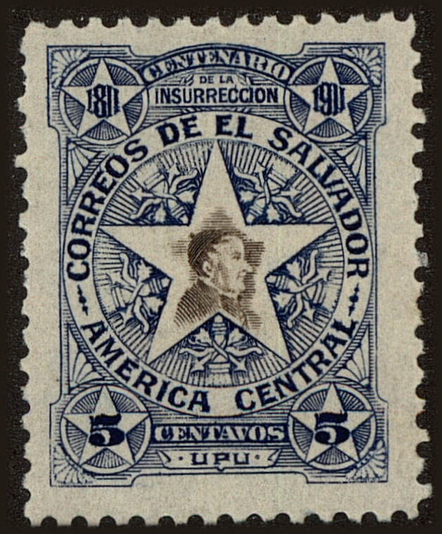 Front view of Salvador, El 391 collectors stamp