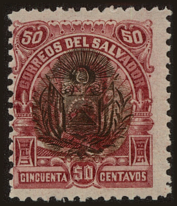 Front view of Salvador, El 115 collectors stamp
