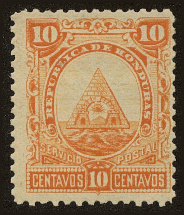 Front view of Honduras 43 collectors stamp