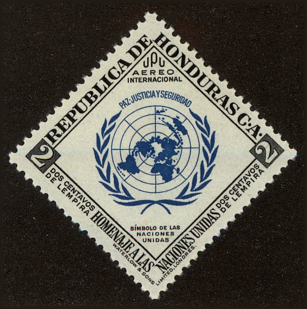 Front view of Honduras C223 collectors stamp