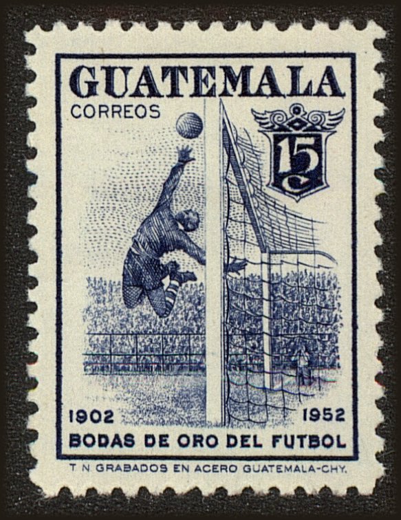 Front view of Guatemala 359 collectors stamp