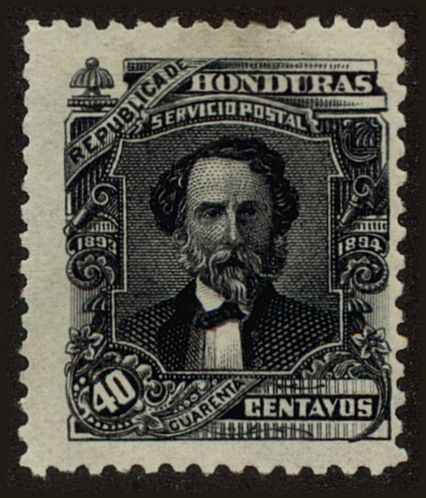 Front view of Honduras 83 collectors stamp