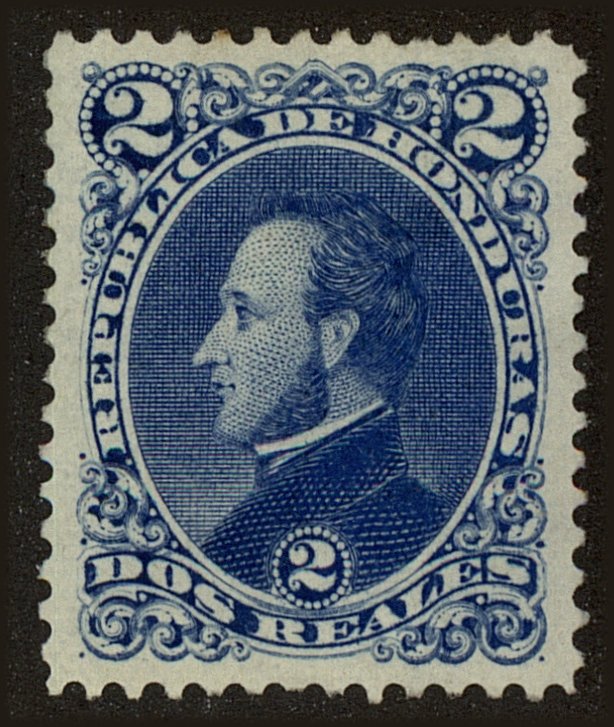 Front view of Honduras 34a collectors stamp