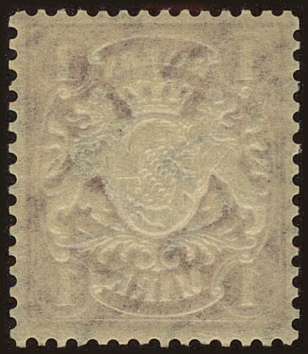 Back view of Bavaria Scott #54 stamp