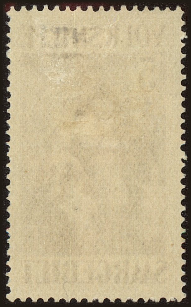 Back view of Saar BScott #36 stamp