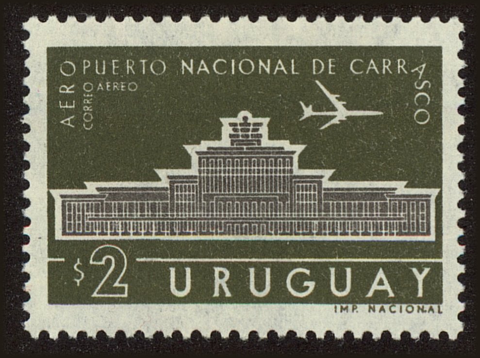 Front view of Uruguay C227 collectors stamp