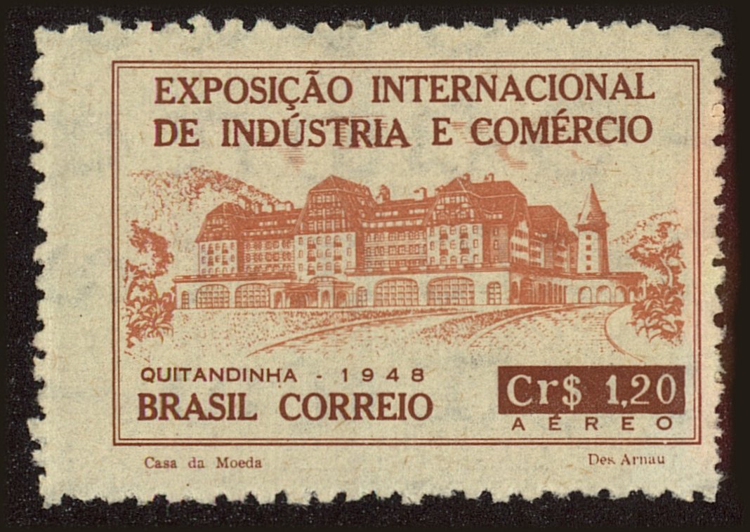 Front view of Brazil C68 collectors stamp
