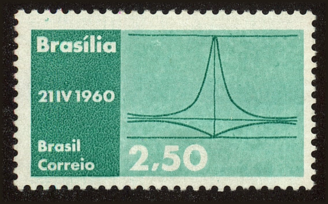 Front view of Brazil 907 collectors stamp