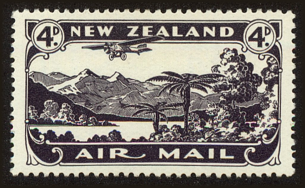 Front view of New Zealand C2 collectors stamp