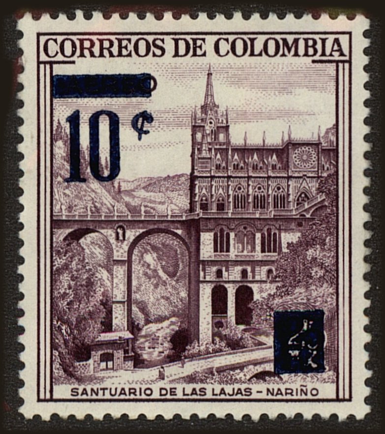 Front view of Colombia 691 collectors stamp