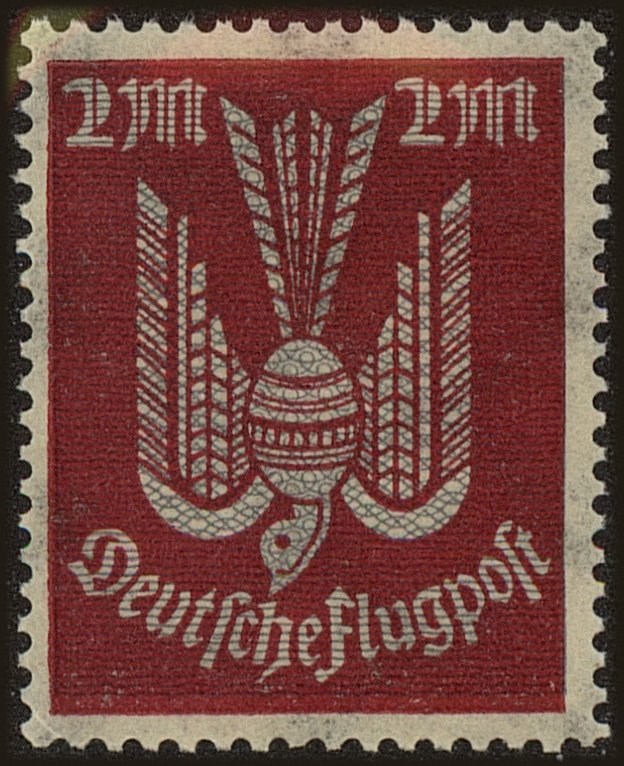 Front view of Germany C9 collectors stamp