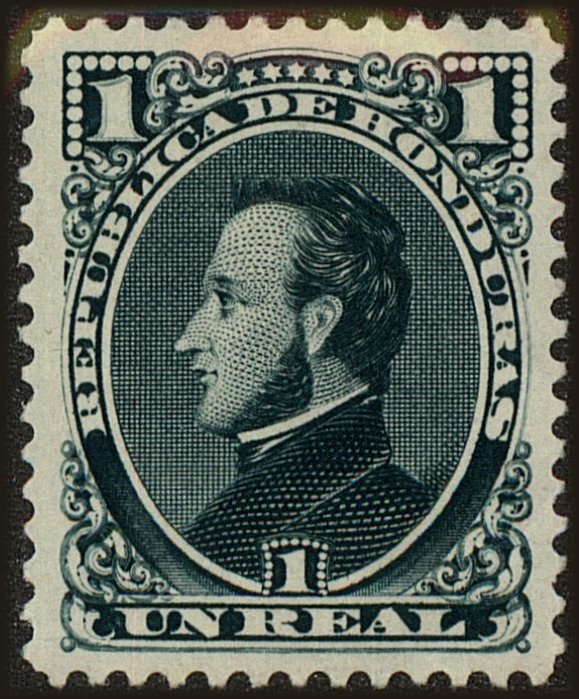 Front view of Honduras 33a collectors stamp