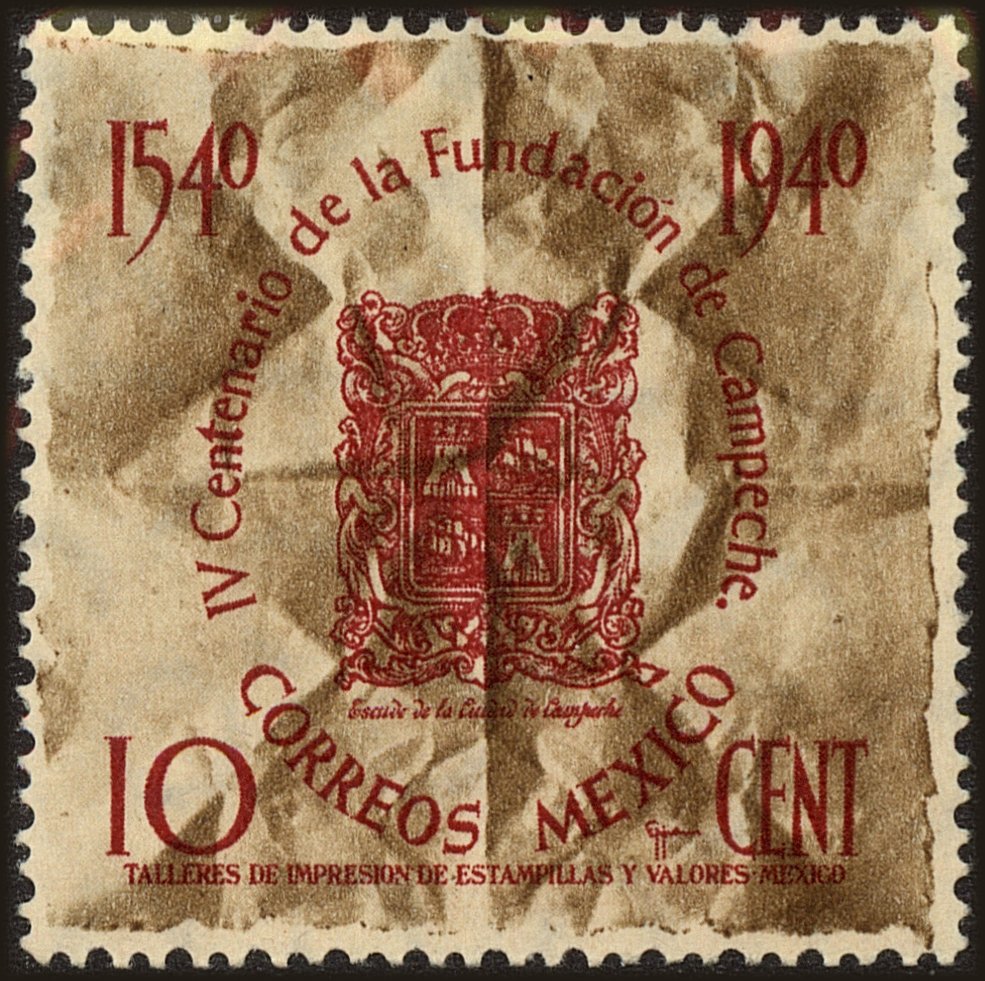 Front view of Mexico 763 collectors stamp