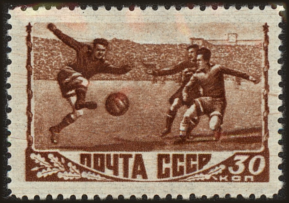 Front view of Russia 1255 collectors stamp