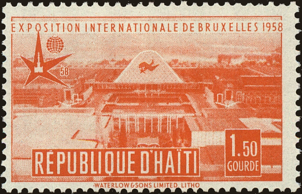 Front view of Haiti 420 collectors stamp