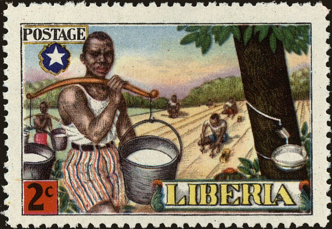 Front view of Liberia 310 collectors stamp