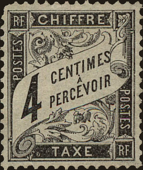 Front view of France J14 collectors stamp