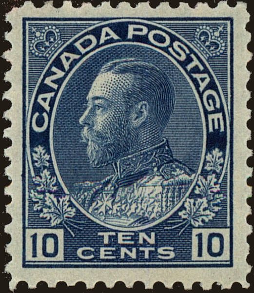 Front view of Canada 117a collectors stamp