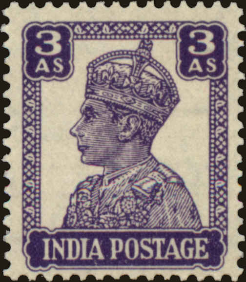 Front view of India 174 collectors stamp