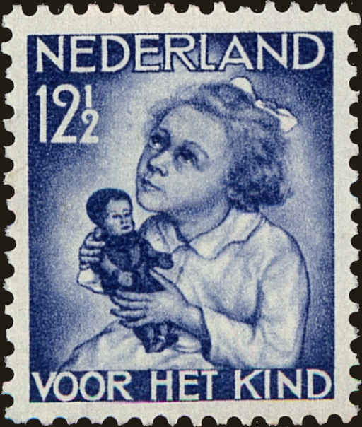 Front view of Netherlands B76 collectors stamp