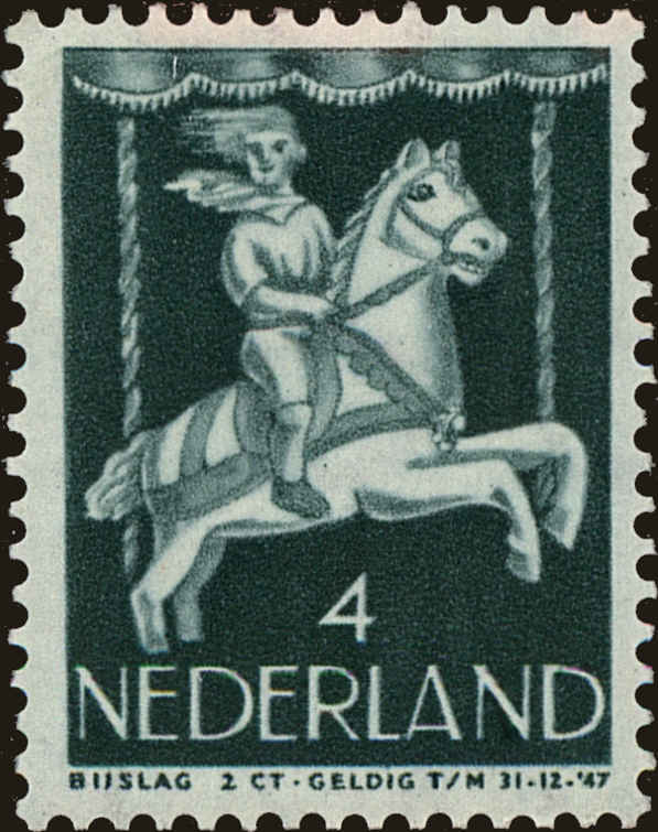 Front view of Netherlands B171 collectors stamp
