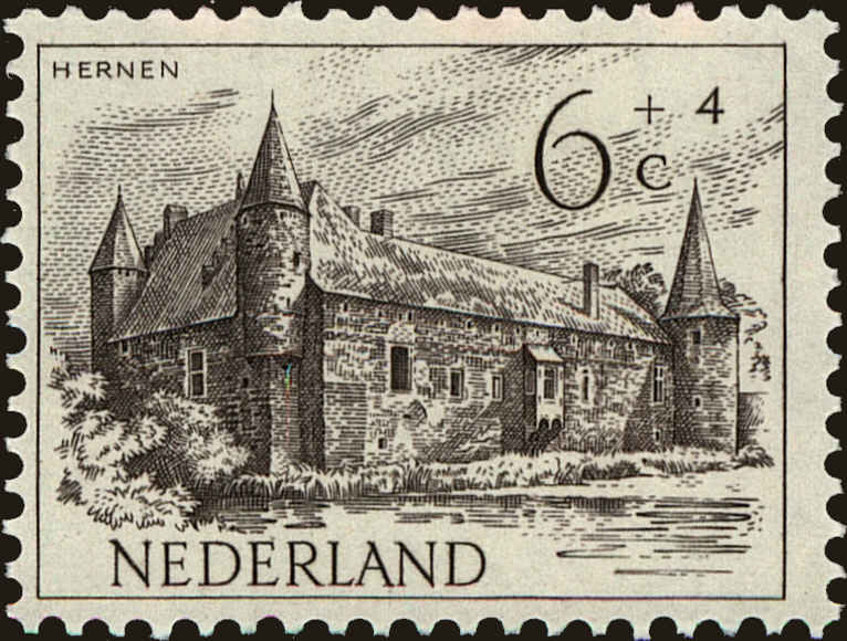 Front view of Netherlands B226 collectors stamp