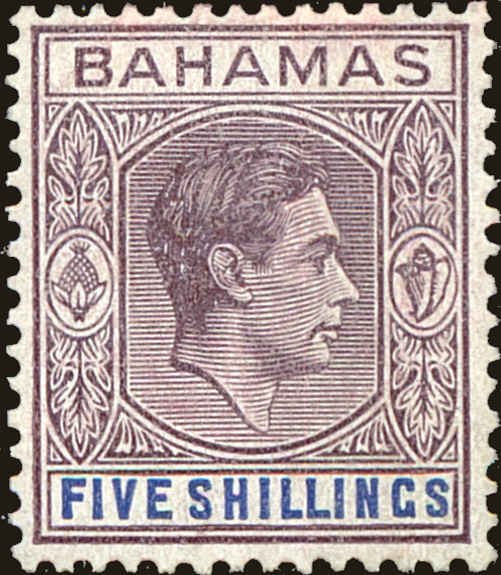 Front view of Bahamas 111 collectors stamp
