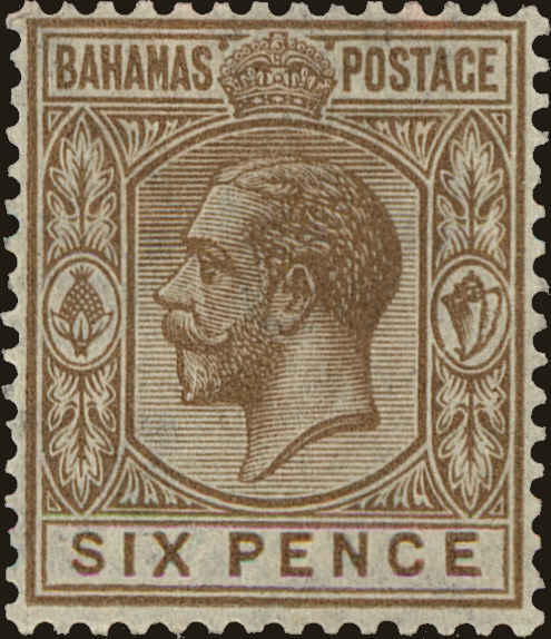 Front view of Bahamas 79 collectors stamp
