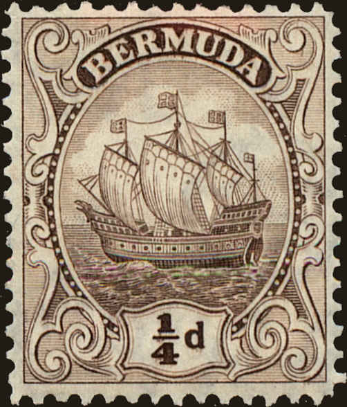 Front view of Bermuda 81 collectors stamp