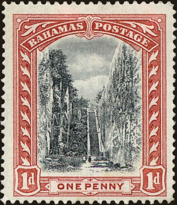 Front view of Bahamas 33 collectors stamp