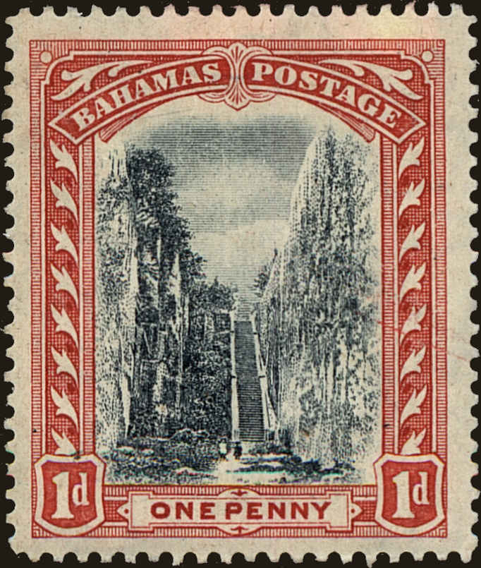 Front view of Bahamas 48a collectors stamp