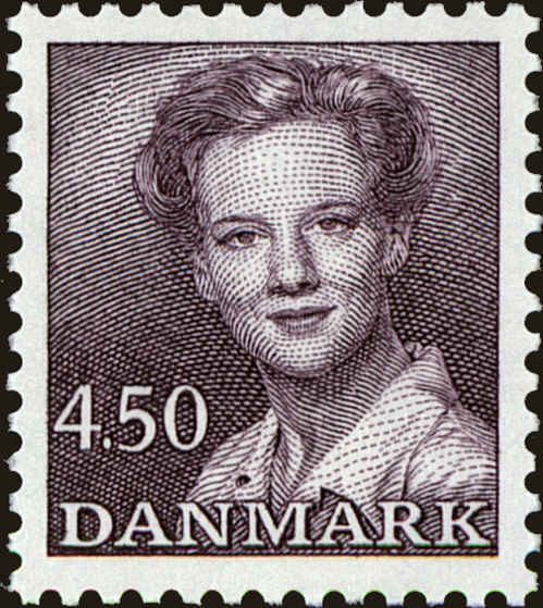 Front view of Denmark 896 collectors stamp