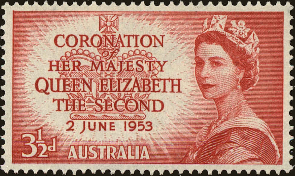 Front view of Australia 259 collectors stamp