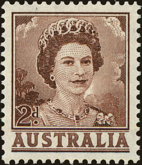 Front view of Australia 315 collectors stamp