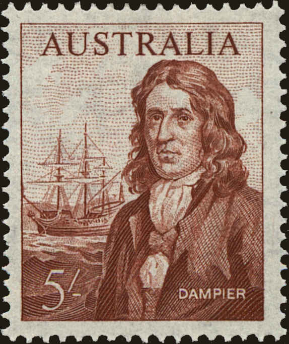 Front view of Australia 375 collectors stamp
