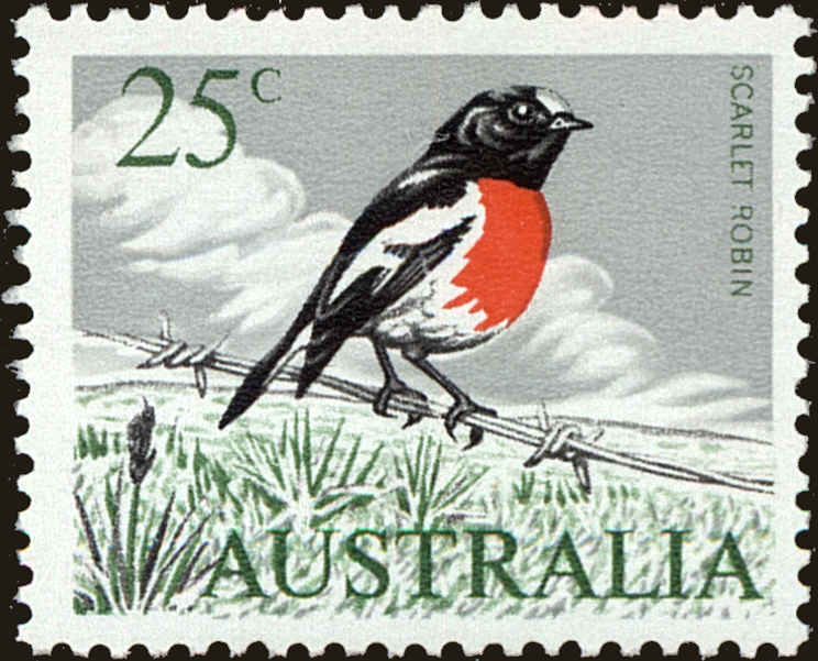 Front view of Australia 410 collectors stamp