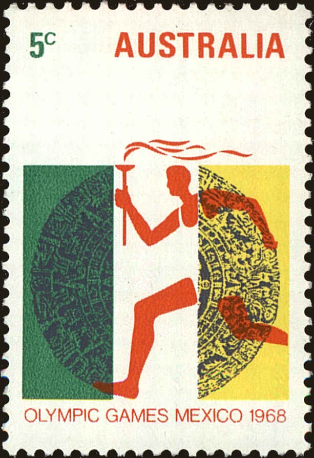 Front view of Australia 442 collectors stamp