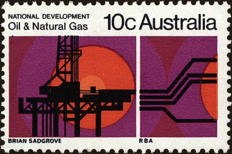 Front view of Australia 486 collectors stamp