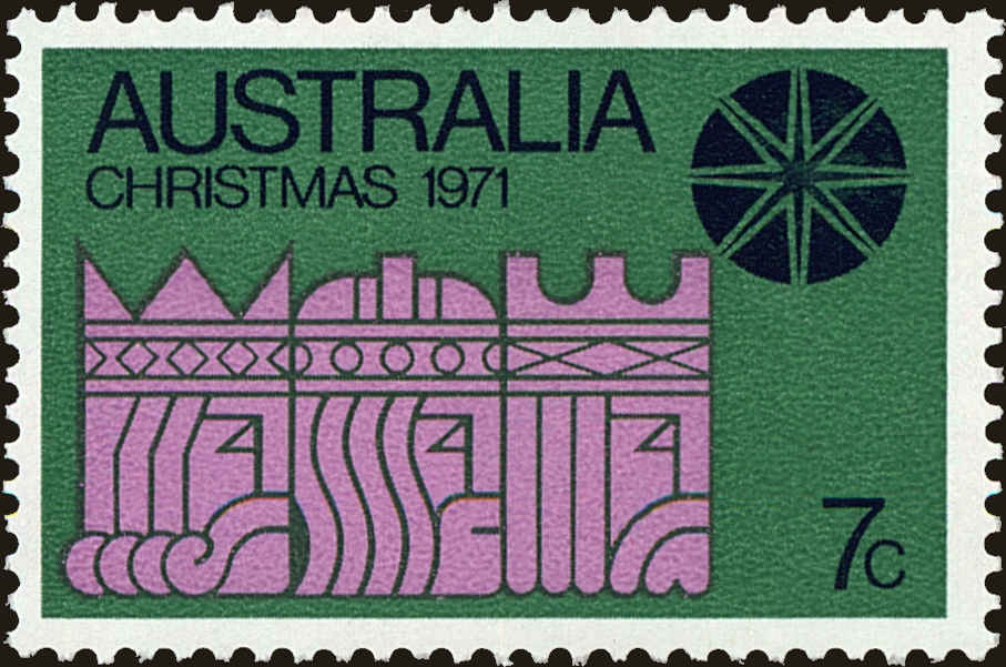 Front view of Australia 508g collectors stamp