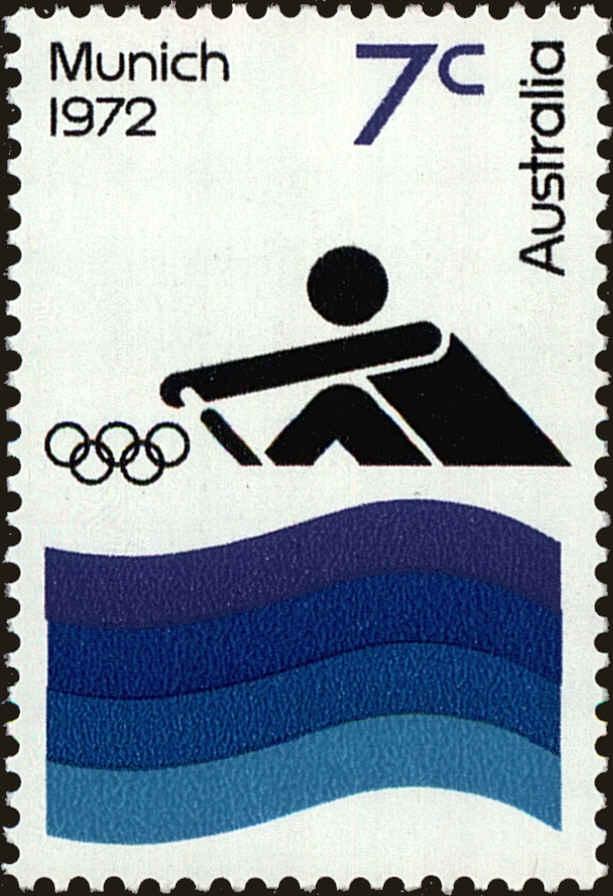Front view of Australia 528 collectors stamp