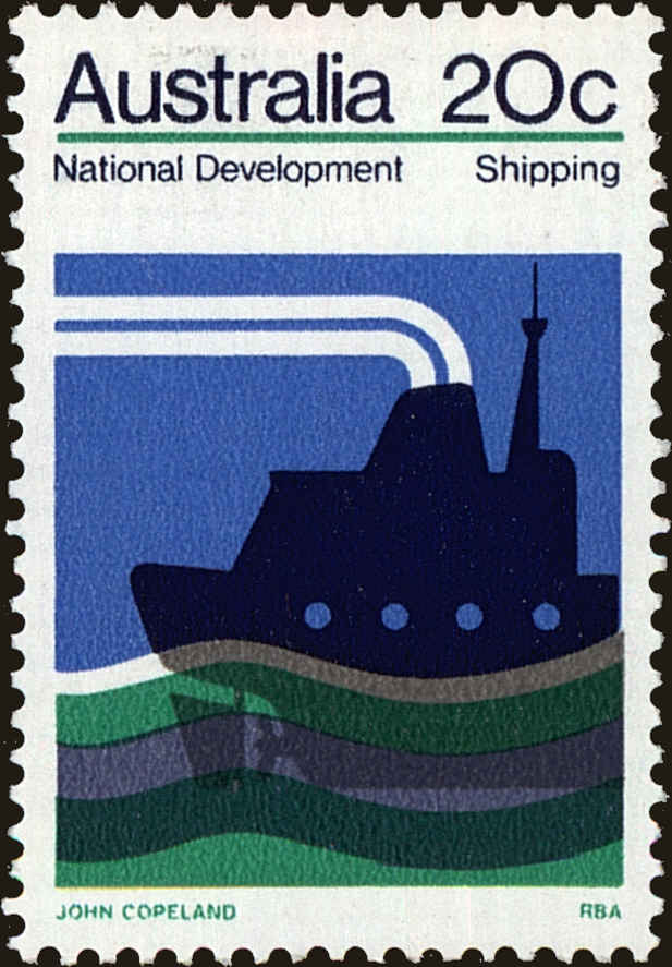 Front view of Australia 550 collectors stamp