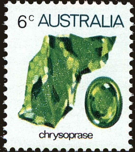 Front view of Australia 558 collectors stamp