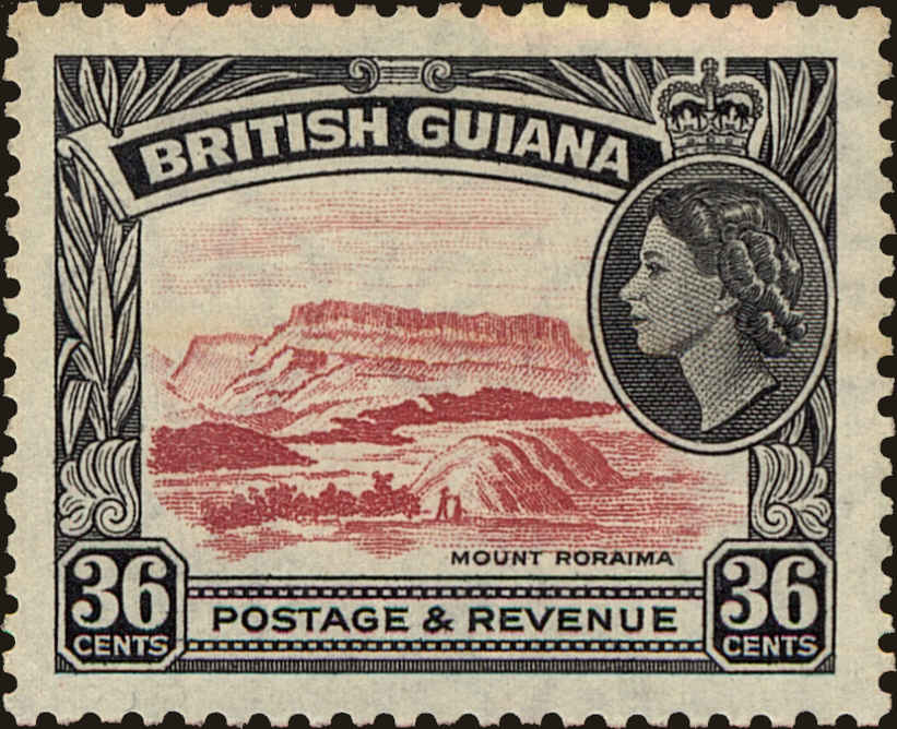 Front view of British Guiana 261 collectors stamp